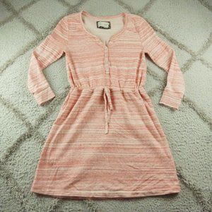 Anthropologie Saturday Sunday Sweatshirt Dress  Womens Small Pink